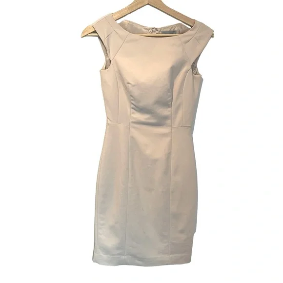 white christmas dresses Montsand Ivory Beaded Lace Pencil Dress main image 0